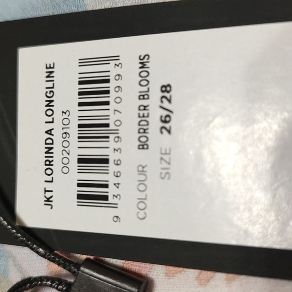 Arna York Floral Open Long Sleeve Kimono Size 26/28 - Picture 4 of 5